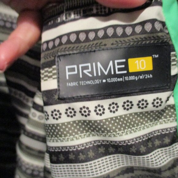 Womens Orage Ski Snow Winter Jacket 3 in 1 Green White Hooded - Picture 12 of 12